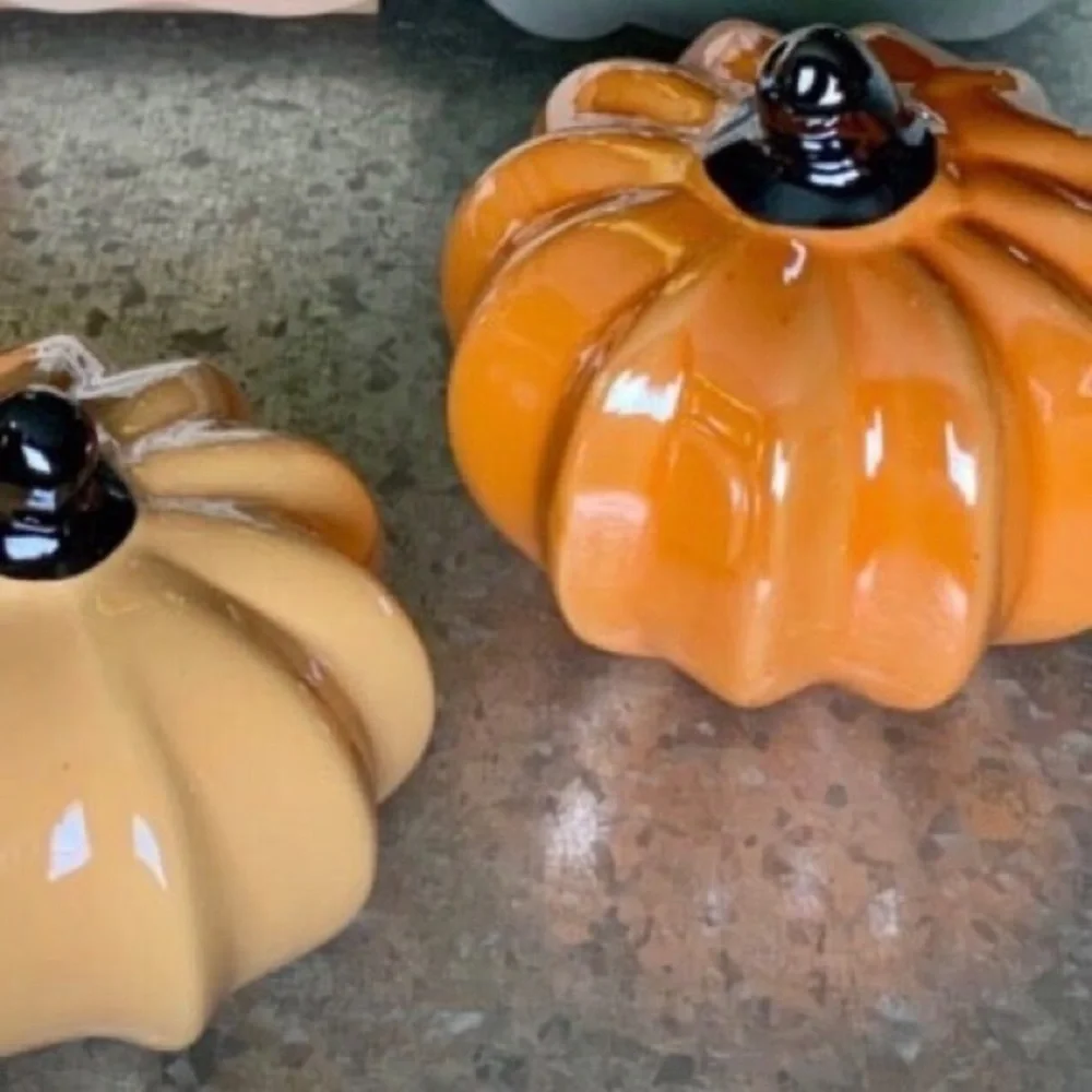 🍁 ORANGE CERAMIC PUMPKIN 🍁